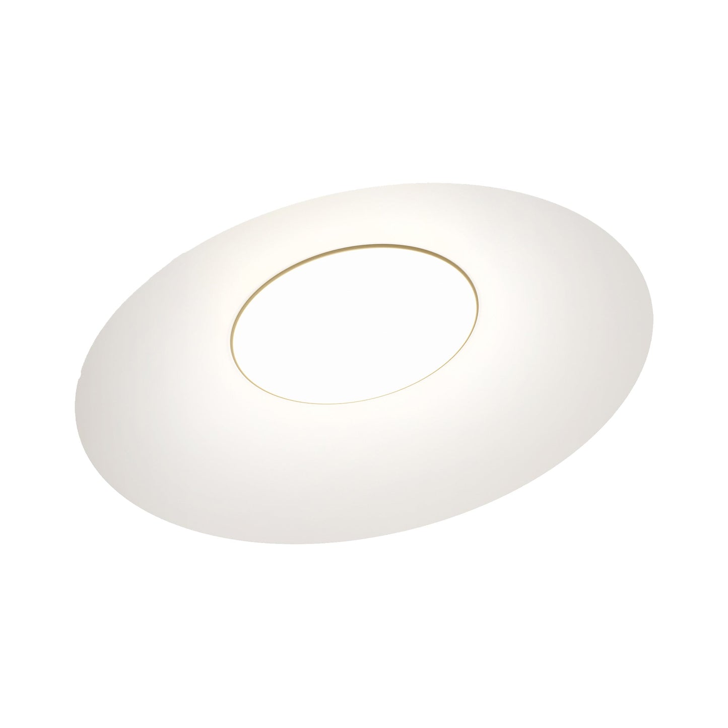 Kate LED Flush Mount Ceiling Light in White.