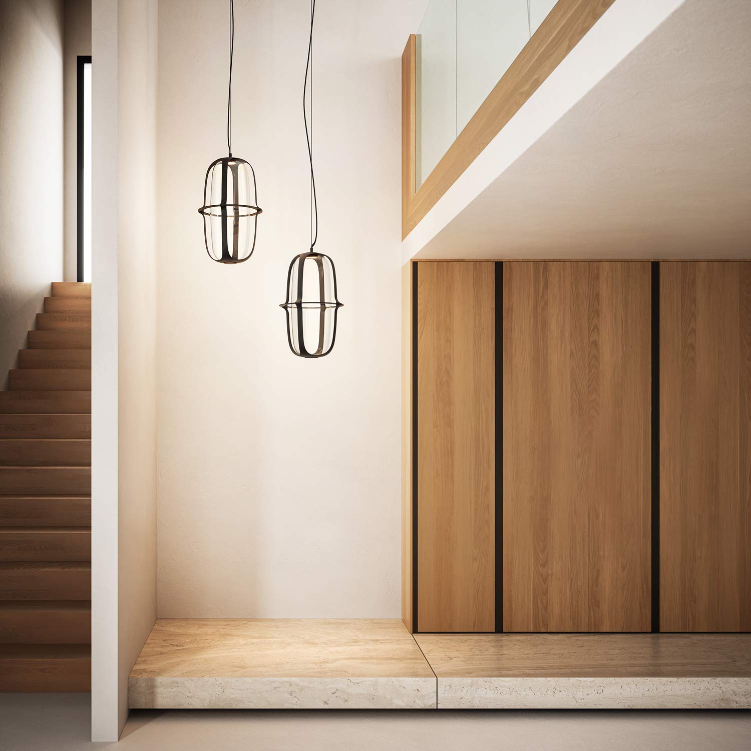 Kooi LED Pendant Light in living room.