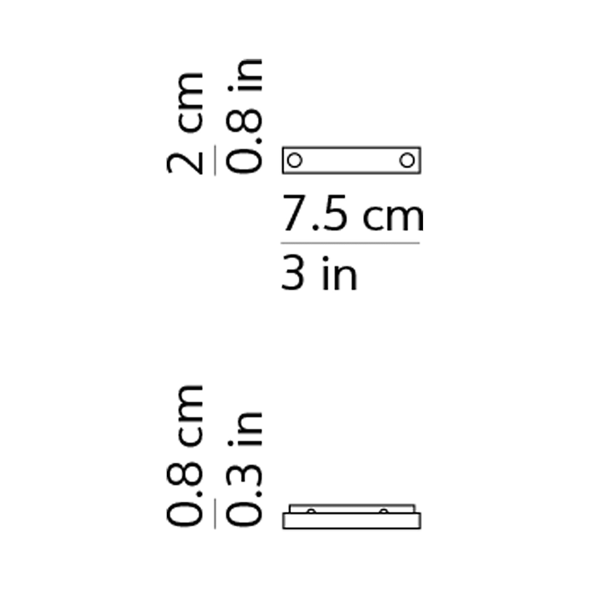Mitos Cable Holder Plate - line drawing.