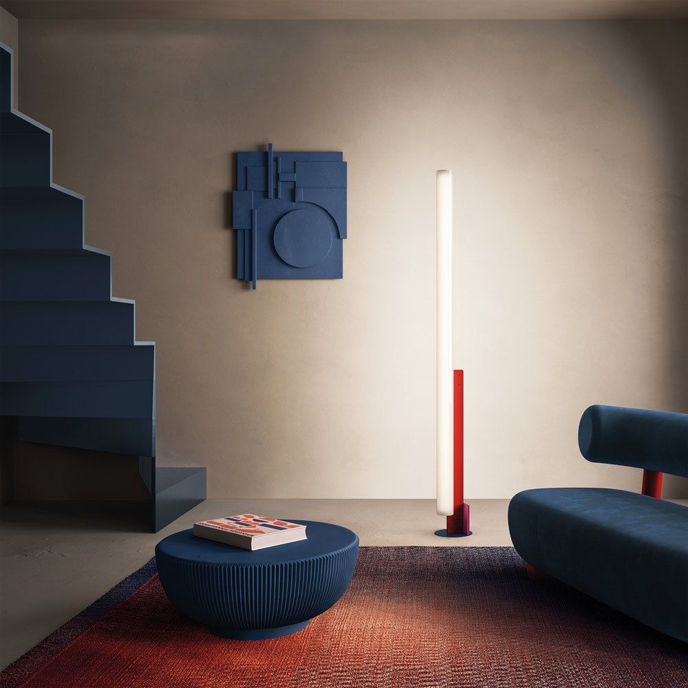 Model T LED Floor Lamp in living room.