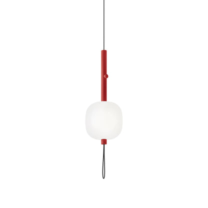 Motus LED Pendant Light in Red.