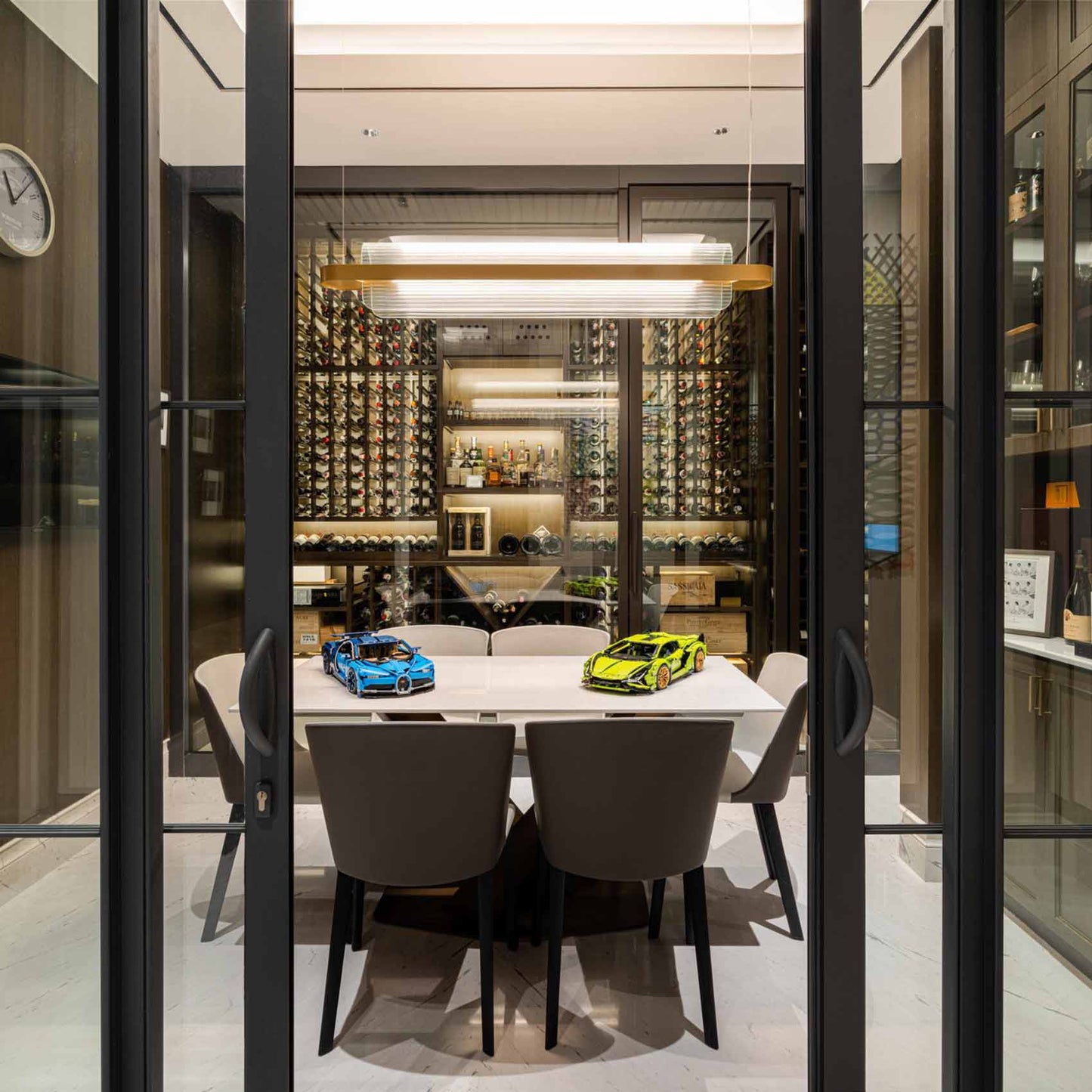 Nami LED Pendant Light in dining room.