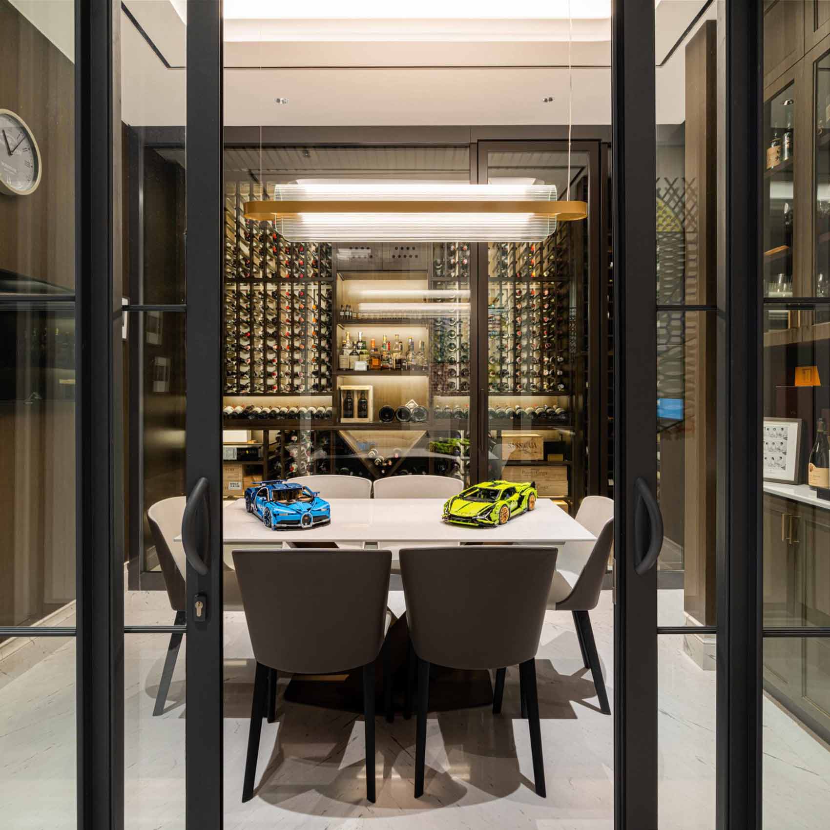 Nami LED Pendant Light in dining room.