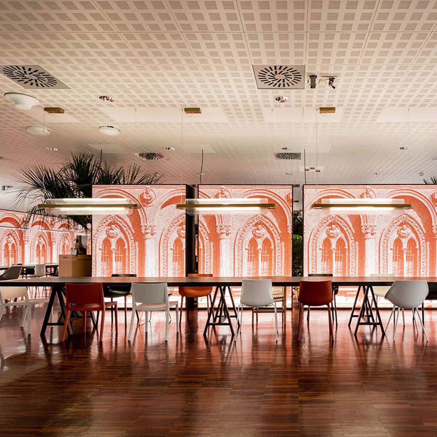 Nami LED Pendant Light in restaurant.