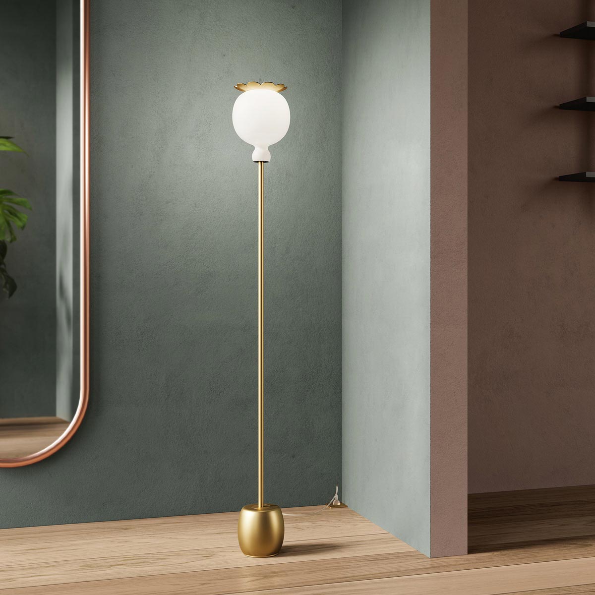 Opyo Floor Lamp in living room.