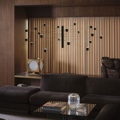 Polar LED Chandelier in living room.