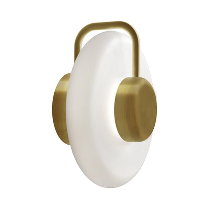 Tratto LED Wall Light in Brass.