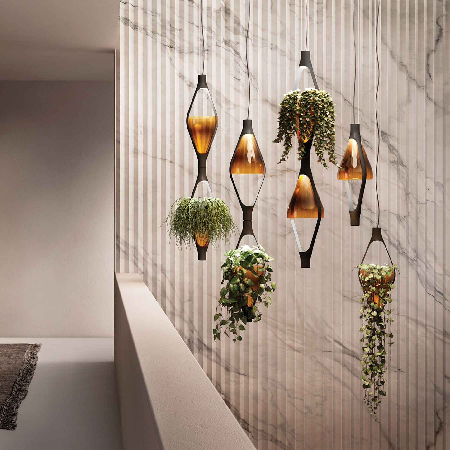 Viceversa LED Pendant Light in stairs.