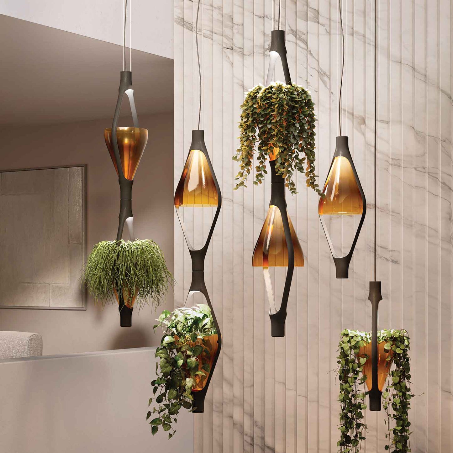 Viceversa LED Pendant Light in stairs.