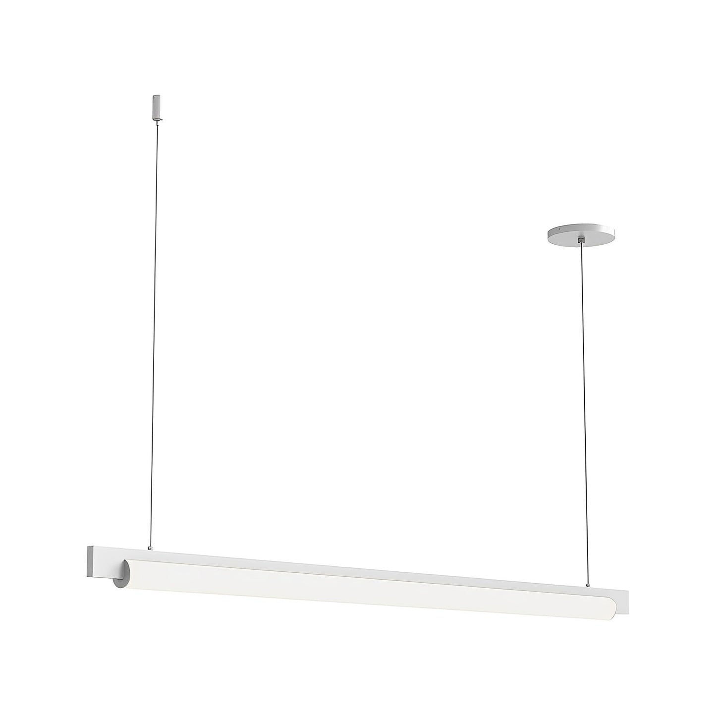 Keel™ LED Linear Pendant Light in Satin White (Small).