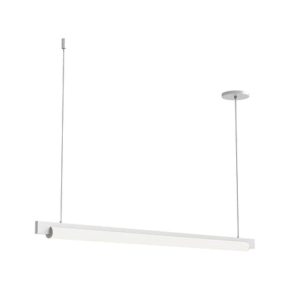 Keel™ LED Linear Pendant Light in Satin White (Small).