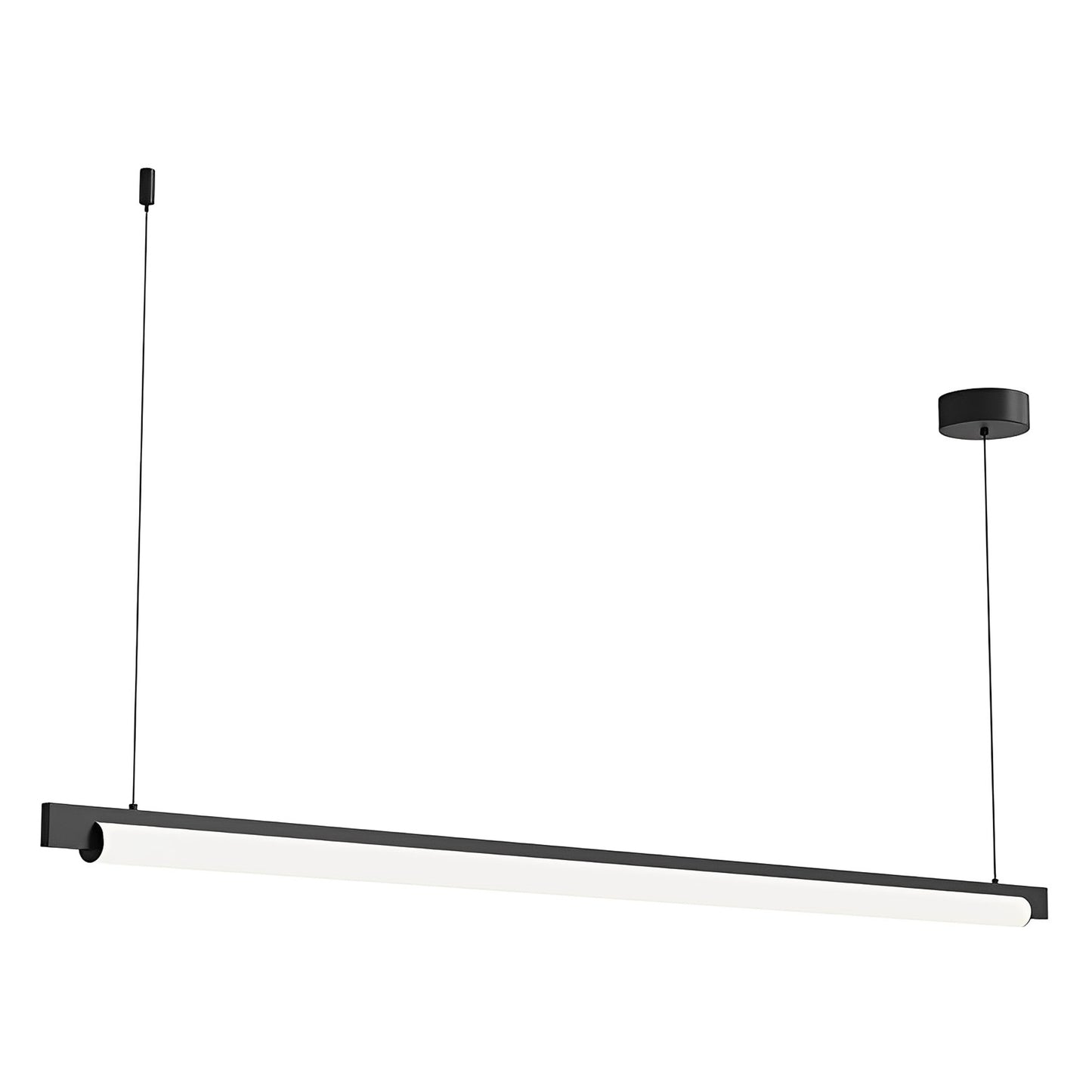 Keel™ LED Linear Pendant Light in Satin Black (Large).