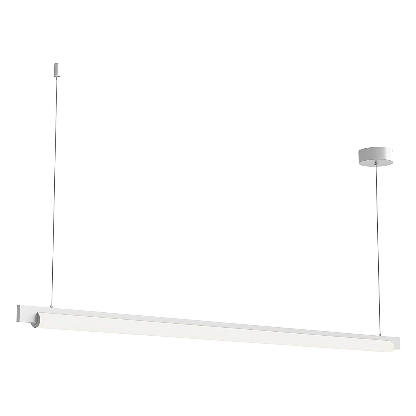 Keel™ LED Linear Pendant Light in Satin White (Large).