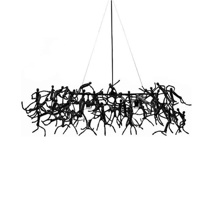 Little People Chandelier in Black.