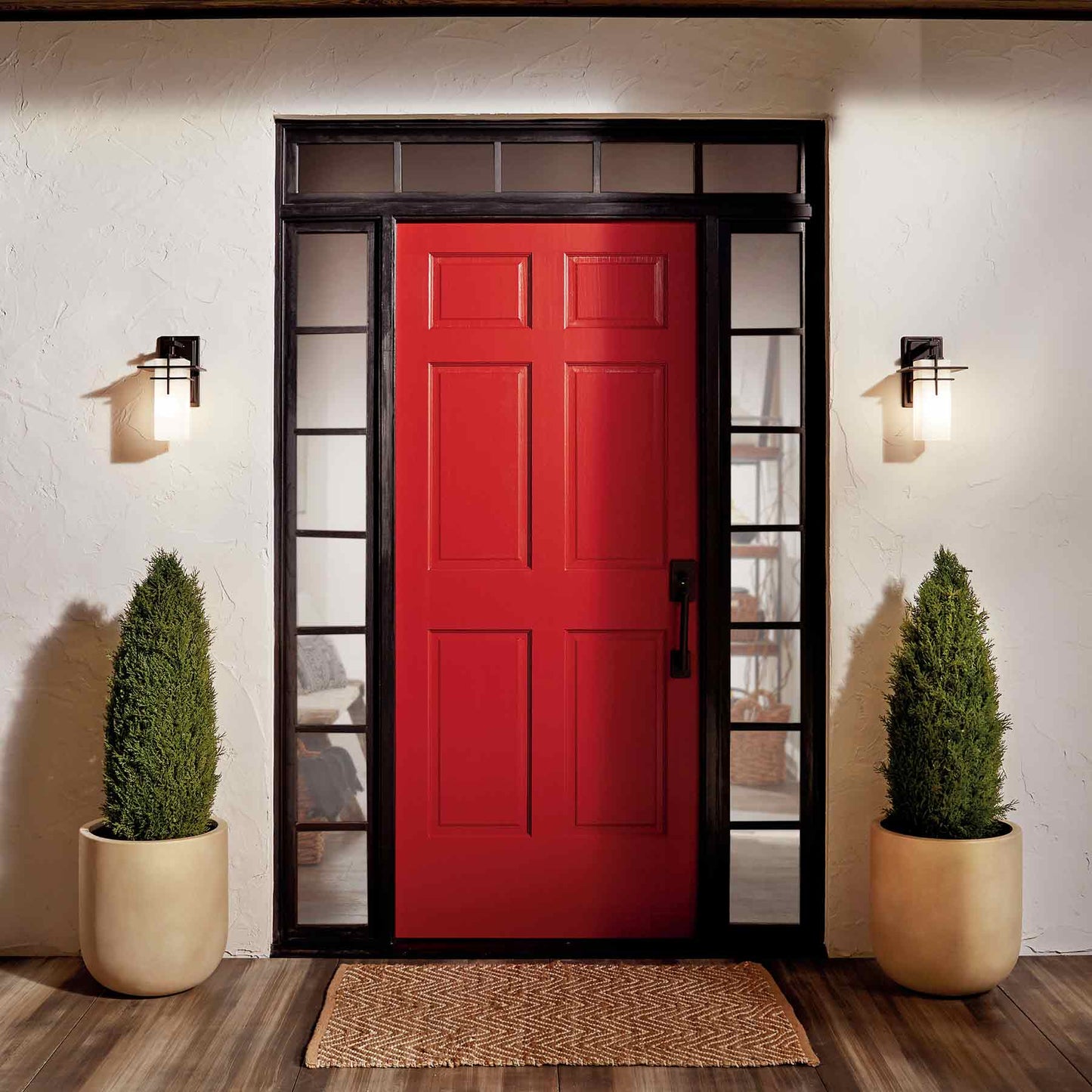 Caterham Outdoor Wall Light in Outside Area.