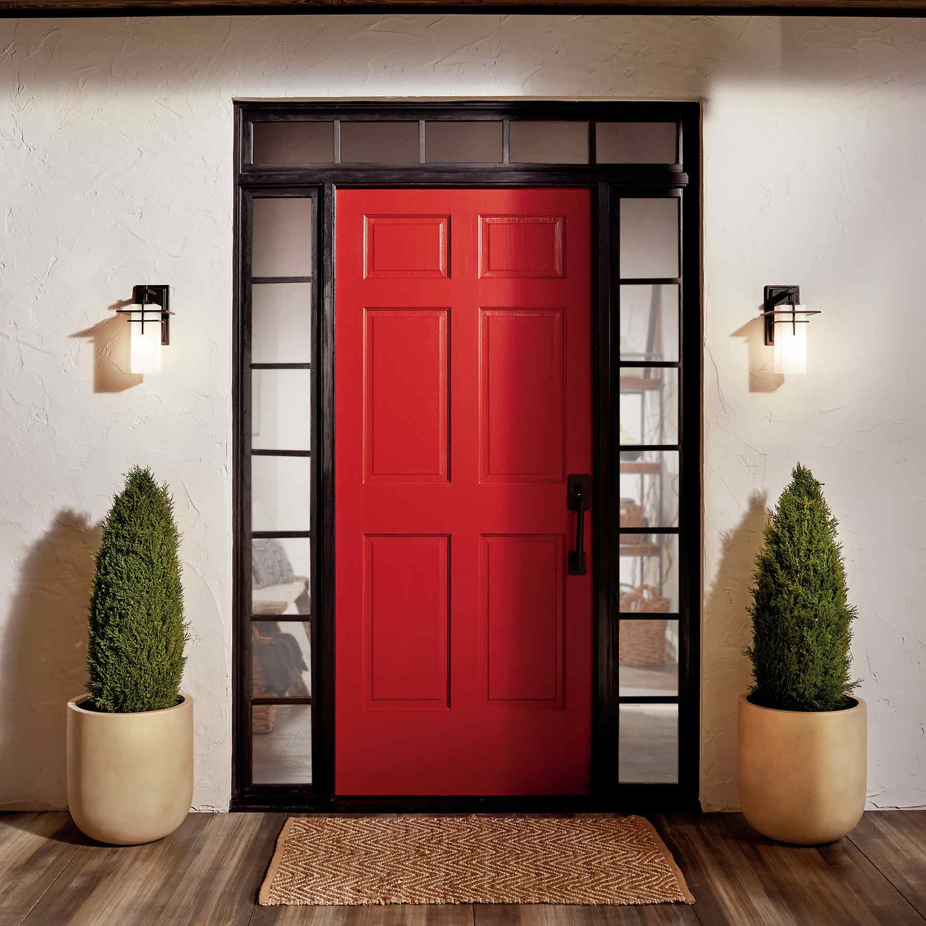 Caterham Outdoor Wall Light in Outside Area.