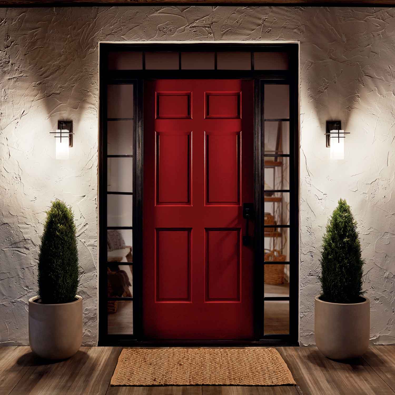 Caterham Outdoor Wall Light in Outside Area.