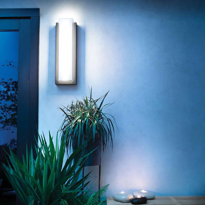 Dahlia Outdoor LED Wall Light Outside Area.