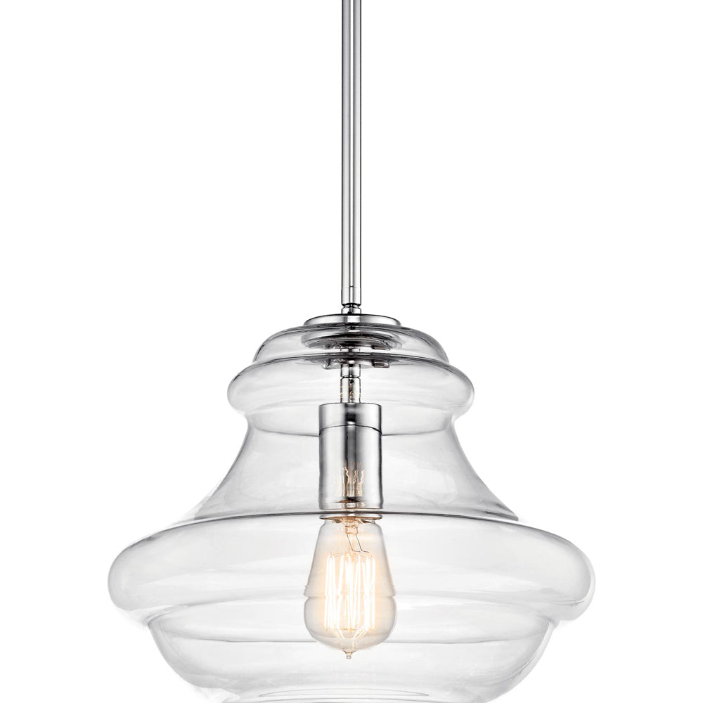 Everly Schoolhouse Pendant Light in Detail.