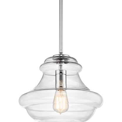 Everly Schoolhouse Pendant Light in Detail.