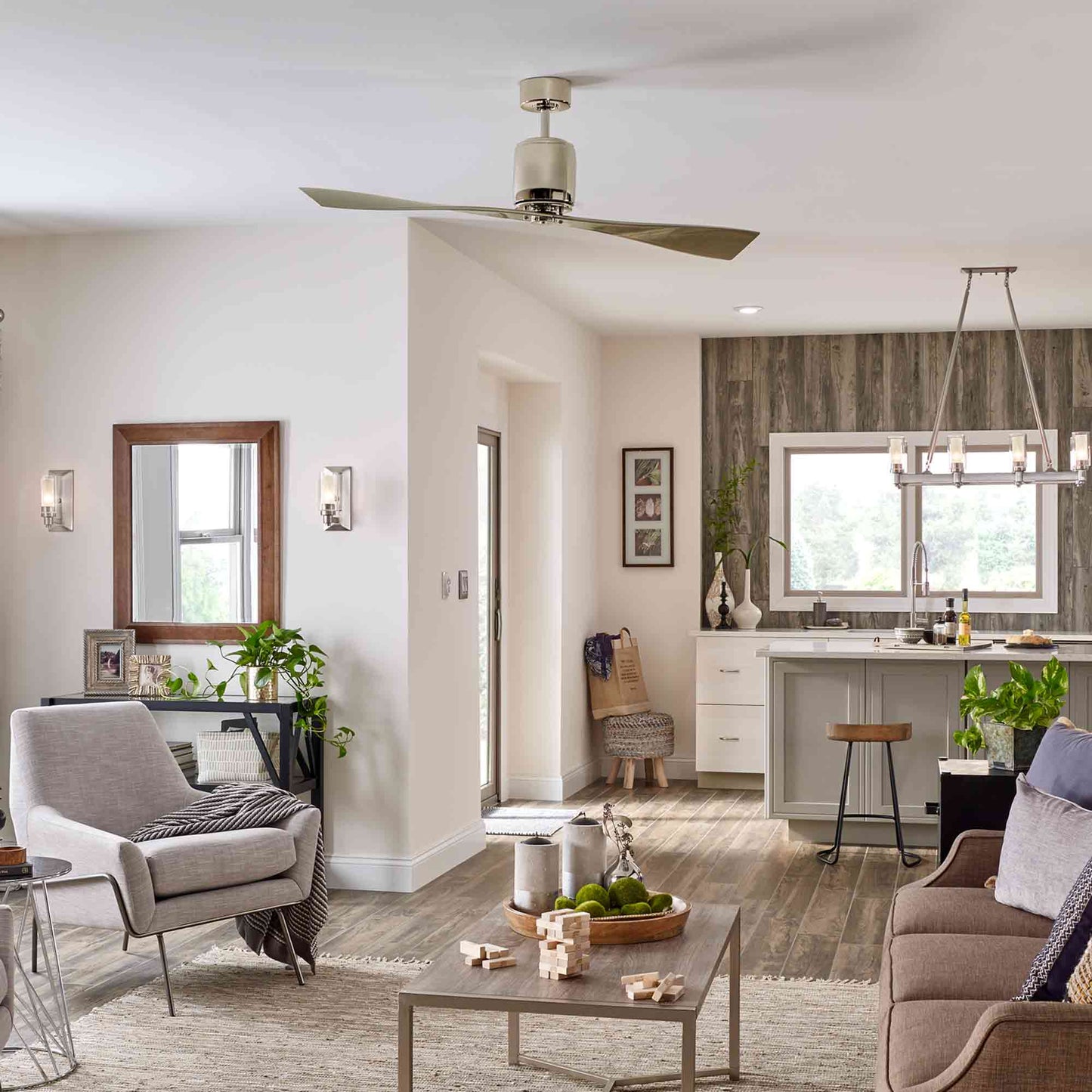 Ferron Ceiling Fan in living room.