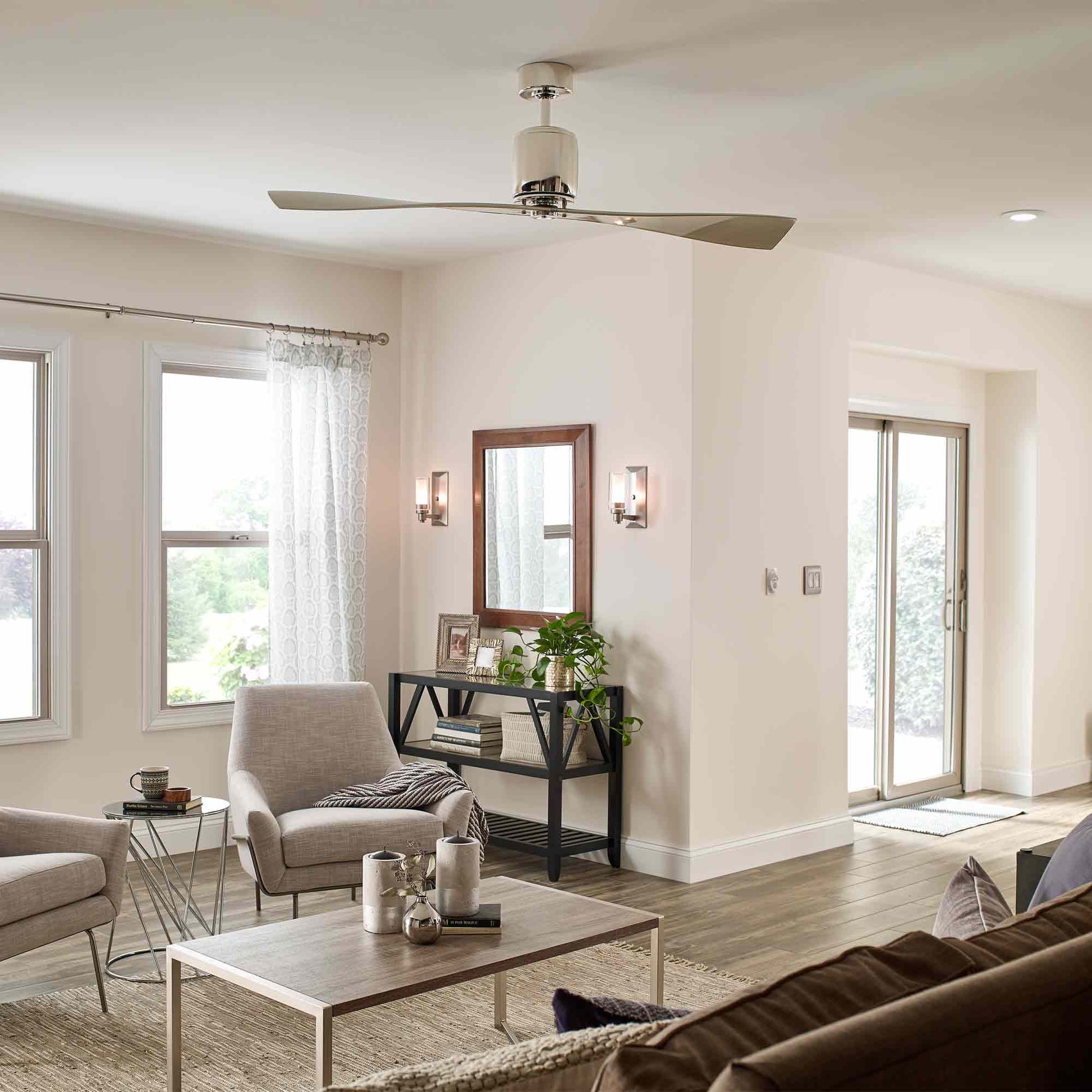 Ferron Ceiling Fan in living room.