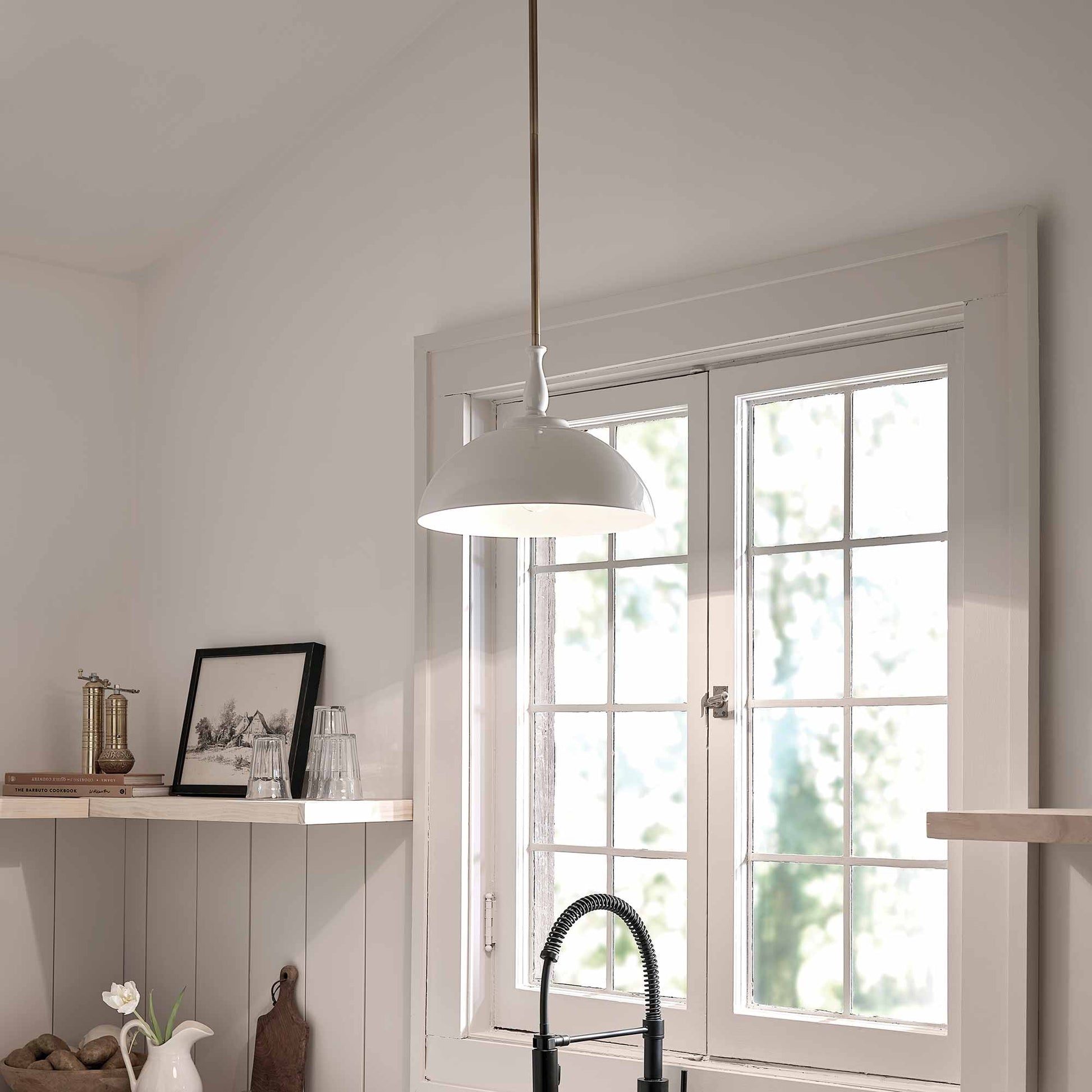 Fira Pendant Light in kitchen.