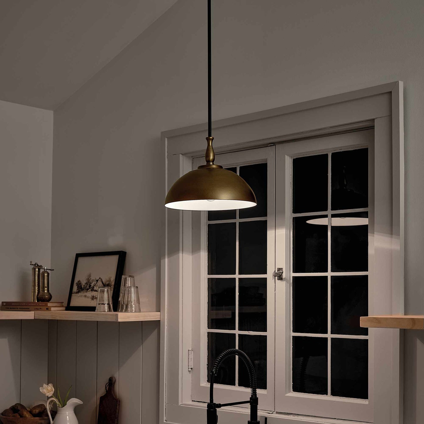 Fira Pendant Light in kitchen.