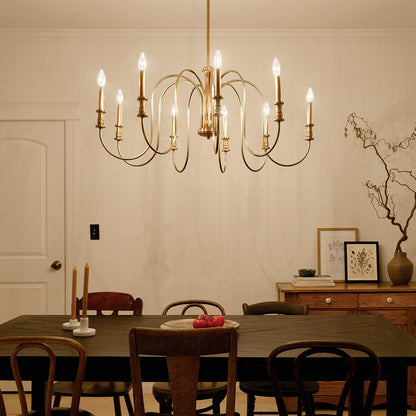 Karthe Chandelier in dining room.