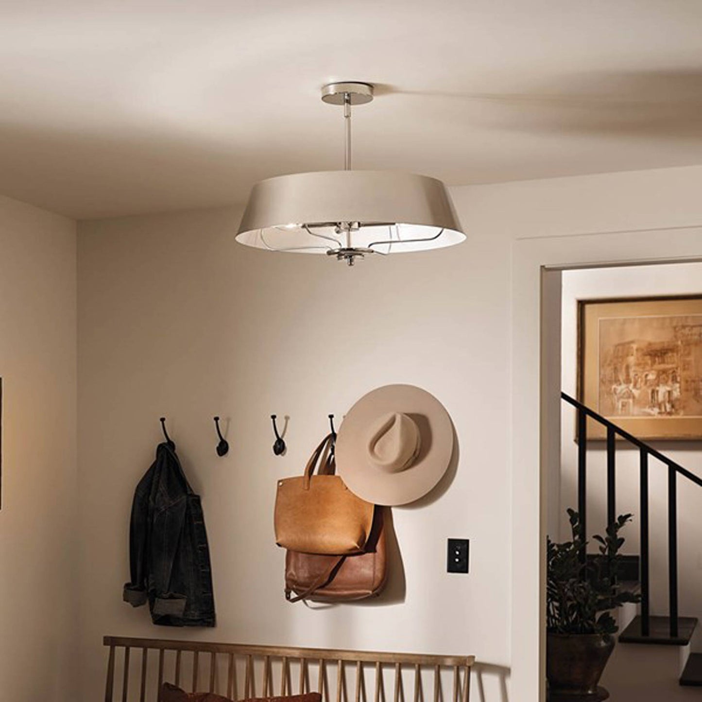 Luella Pendant Light in living room.