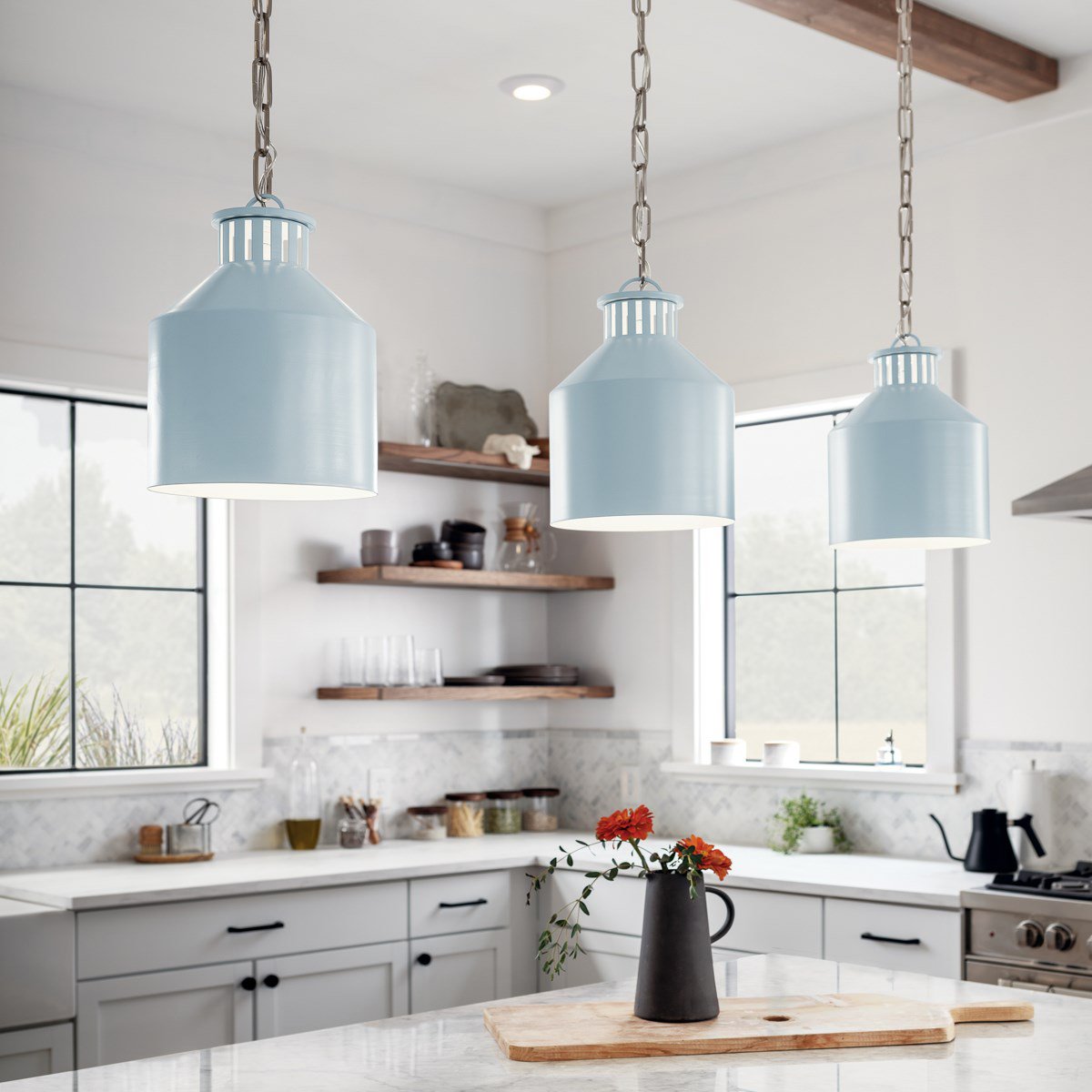 Montauk Pendant Light in kitchen.