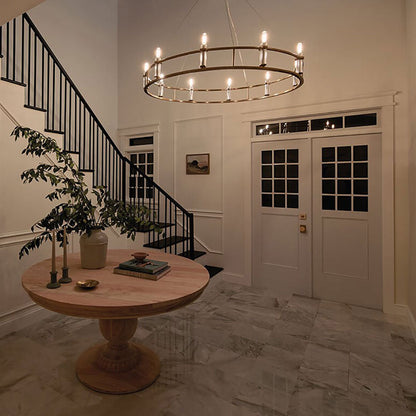 Rosalind Chandelier in living room.