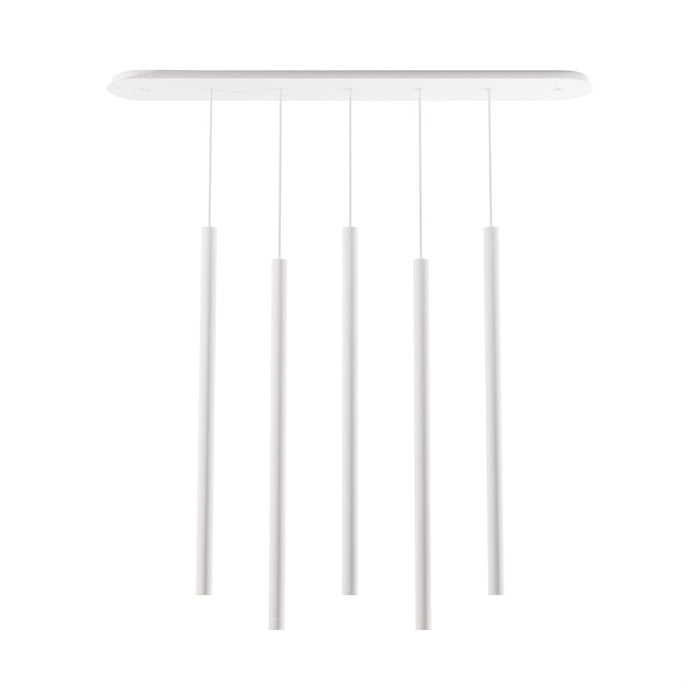 Combi LED Linear Pendant Light in Matte White (36-Inch).