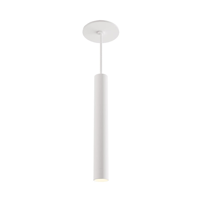 Combi LED Pendant Light in Matte White (12-Inch).