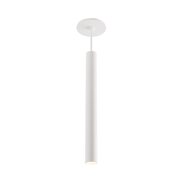 Combi LED Pendant Light in Matte White (16-Inch).