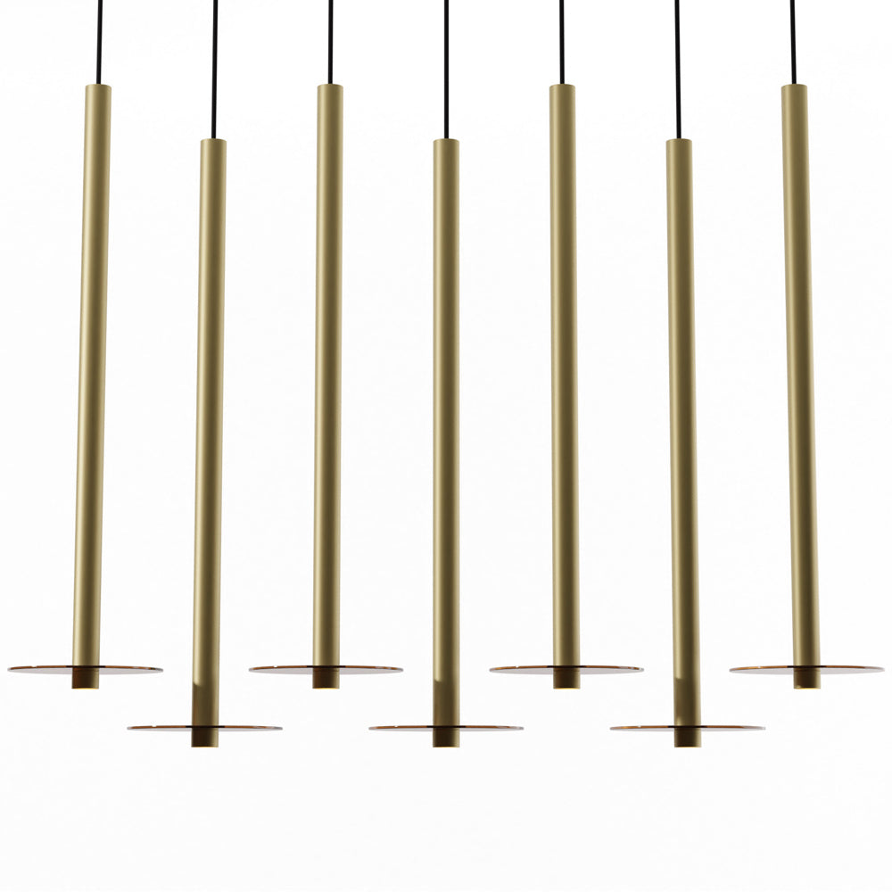 Combi Linear 7 LED Glass Pendant Light in Detail.