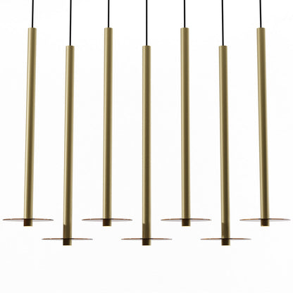 Combi Linear 7 LED Glass Pendant Light in Detail.