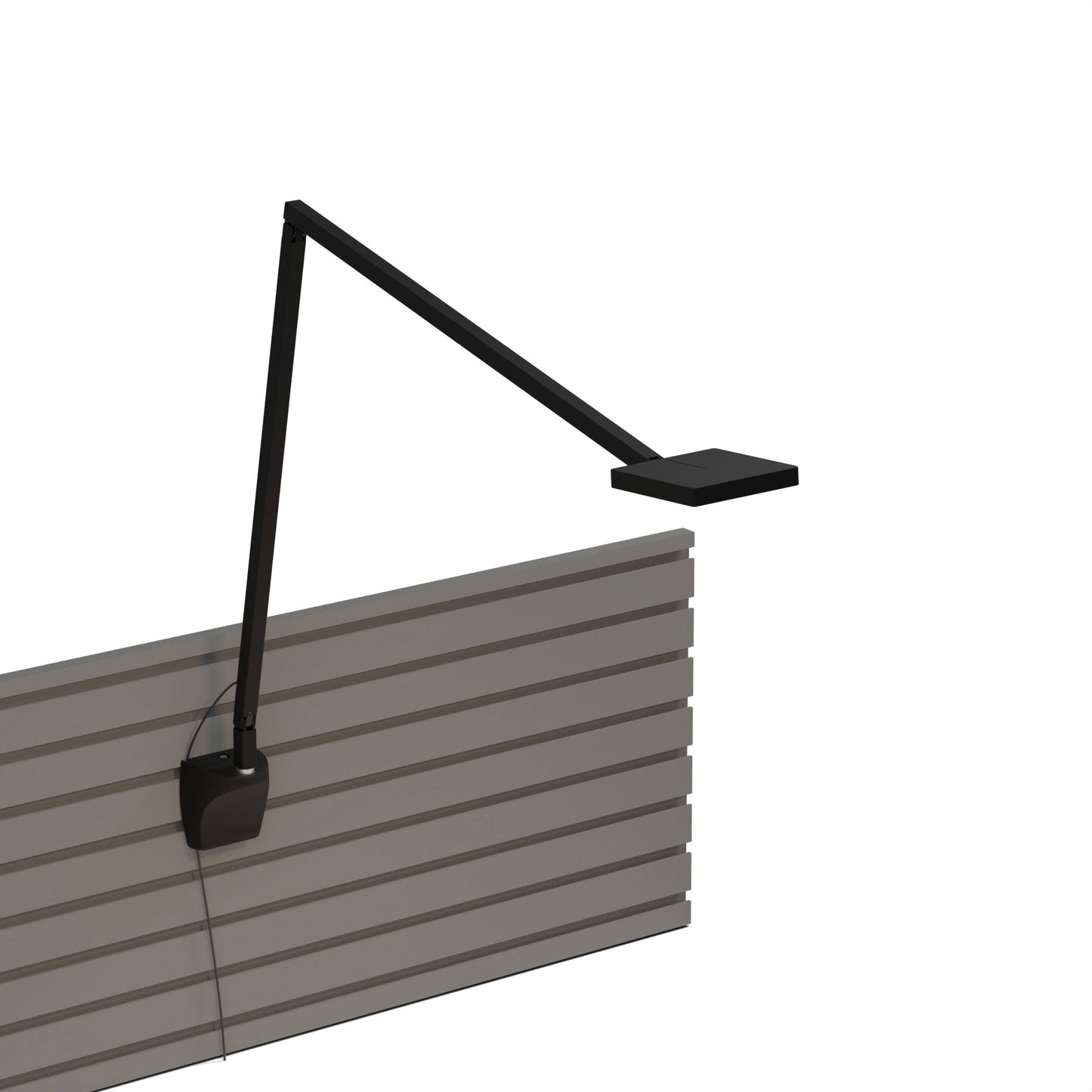 Focaccia LED Desk Lamp in Matte Black (Slatwall Mount).