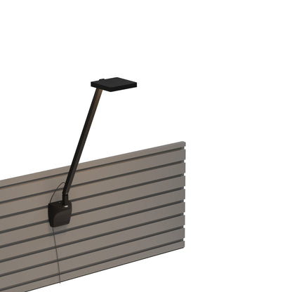 Focaccia Solo LED Desk Lamp in Matte Black (Slatwall Mount).