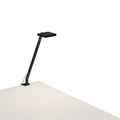 Focaccia Solo LED Desk Lamp in Matte Black (Two-Piece Desk Clamp).