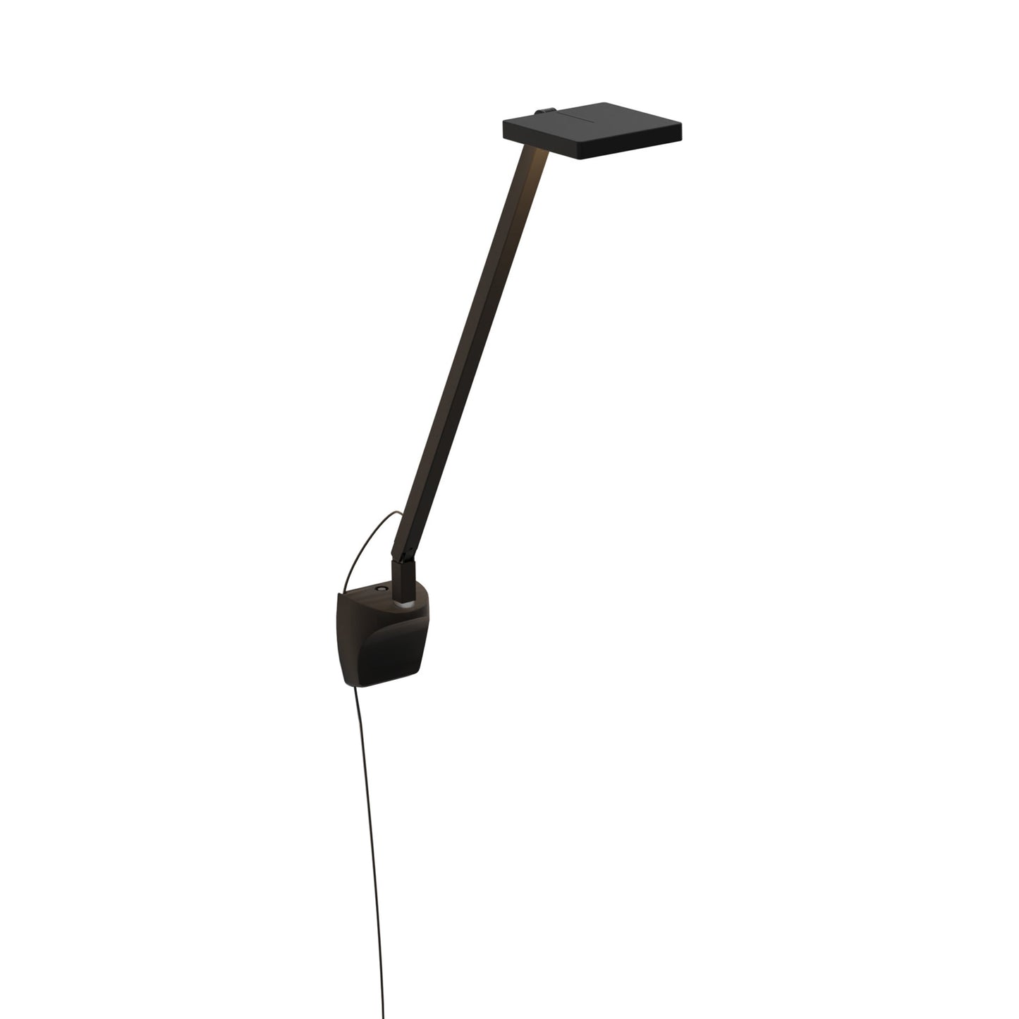 Focaccia Solo LED Desk Lamp in Matte Black (Wall Mount).