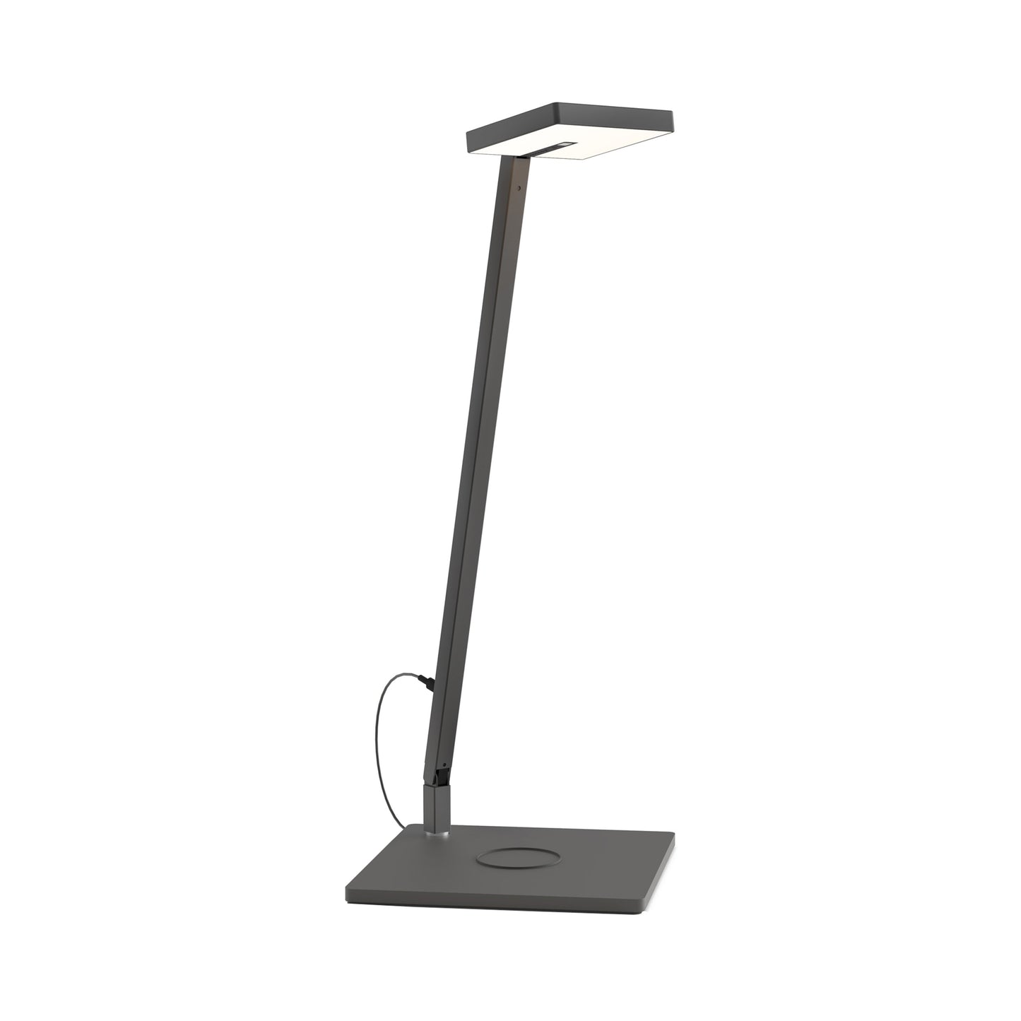 Focaccia Solo LED Desk Lamp in Matte Black (Wireless Charging Base).