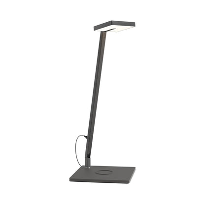 Focaccia Solo LED Desk Lamp in Matte Black (Wireless Charging Base).