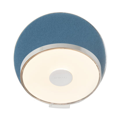 Gravy Hardwire LED Wall Light in Chrome/Azure.