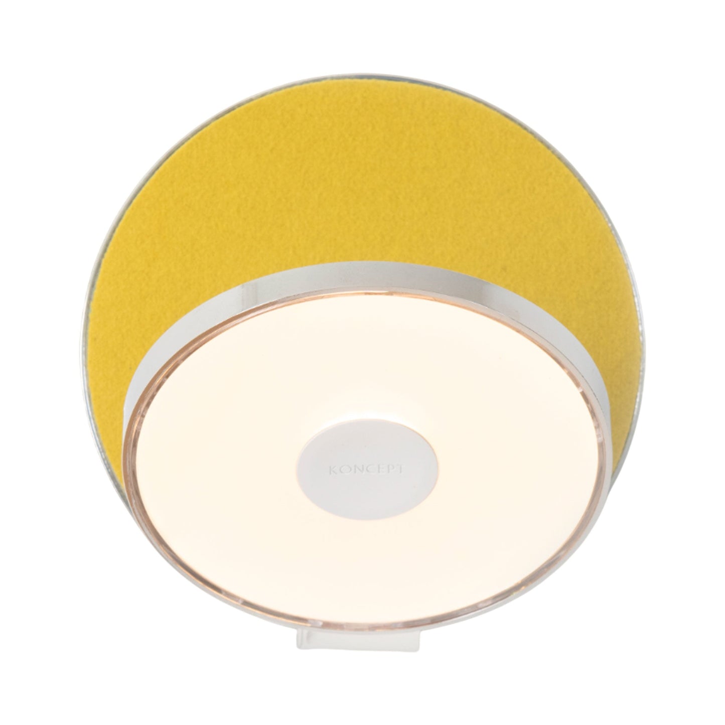 Gravy Hardwire LED Wall Light in Chrome/Honeydew.