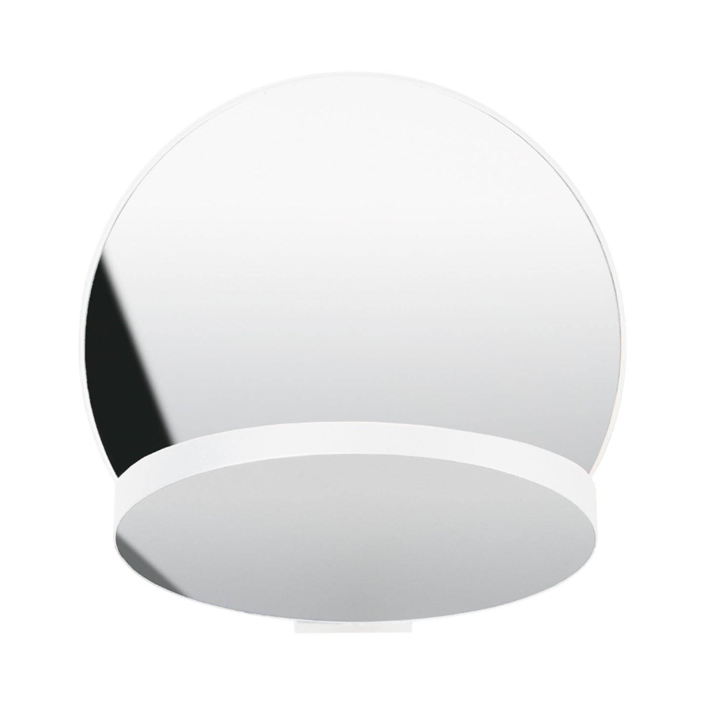 Gravy Hardwire LED Wall Light in Matte White/Chrome.