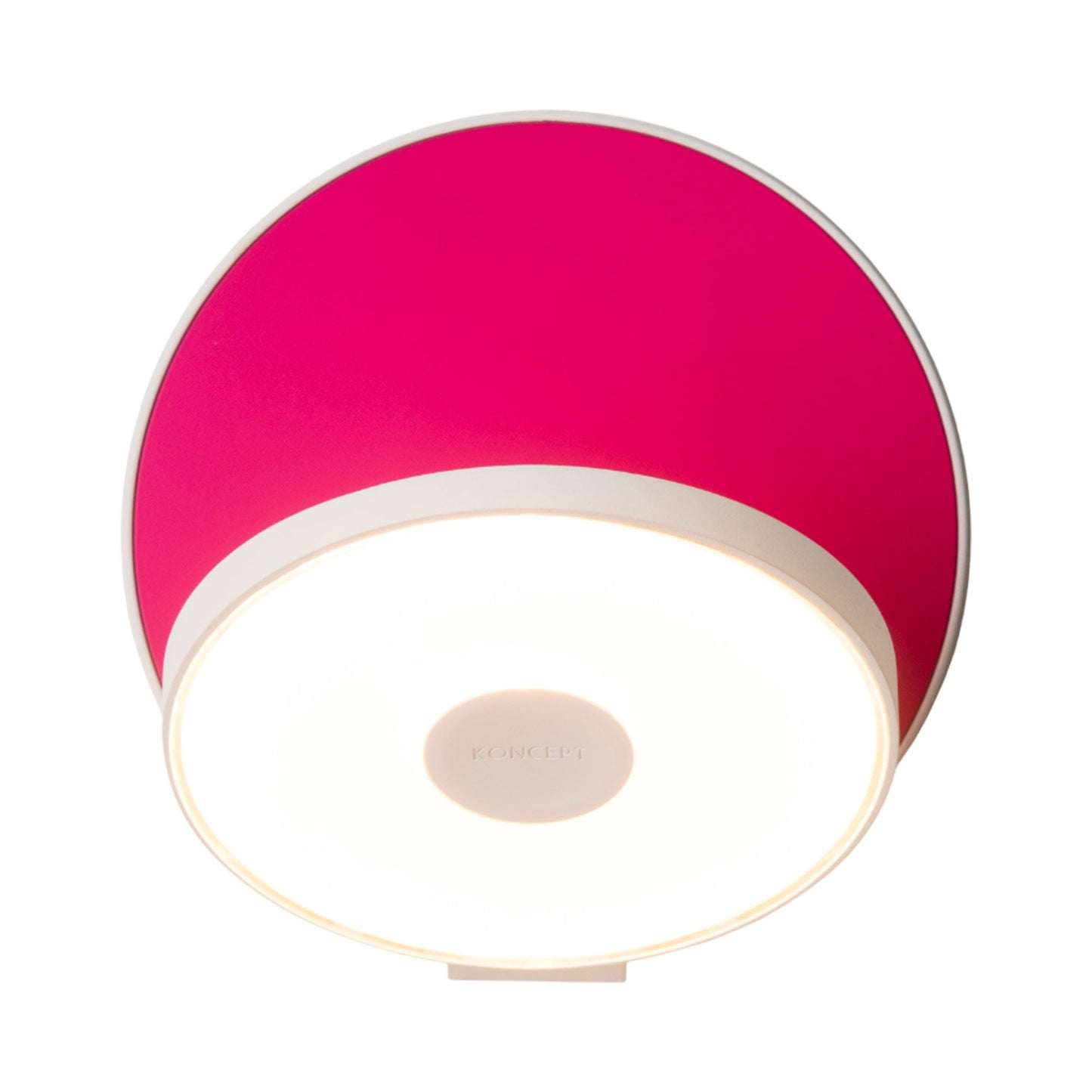 Gravy Hardwire LED Wall Light in Matte White/Matte Hot Pink.