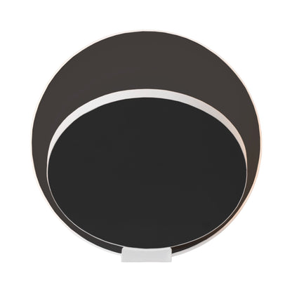 Gravy Hardwire LED Wall Light in Matte White/Metallic Black.