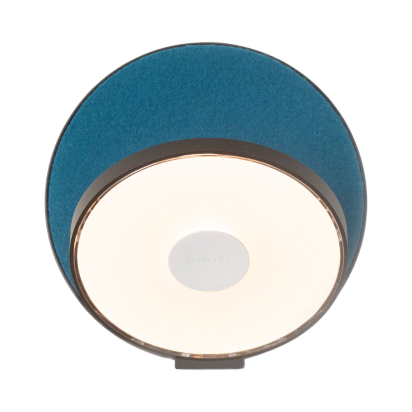 Gravy Hardwire LED Wall Light in Metallic Black/Azure.