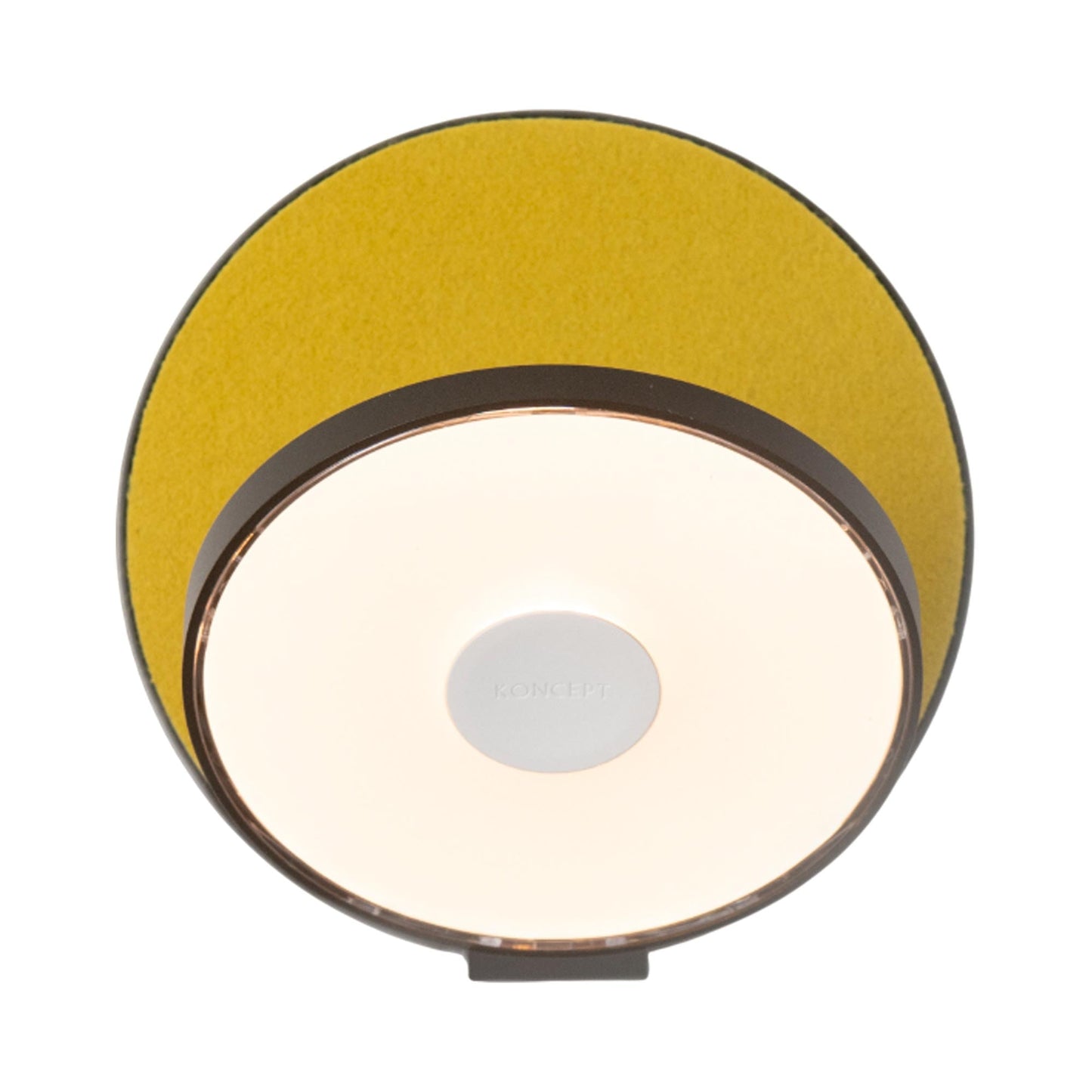 Gravy Hardwire LED Wall Light in Metallic Black/Honeydew.